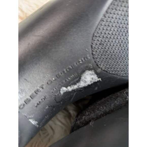 Robert Clergerie Paris Black Felt Slip-On Mules Platform Sole Shoes Size 39 - Picture 8 of 11